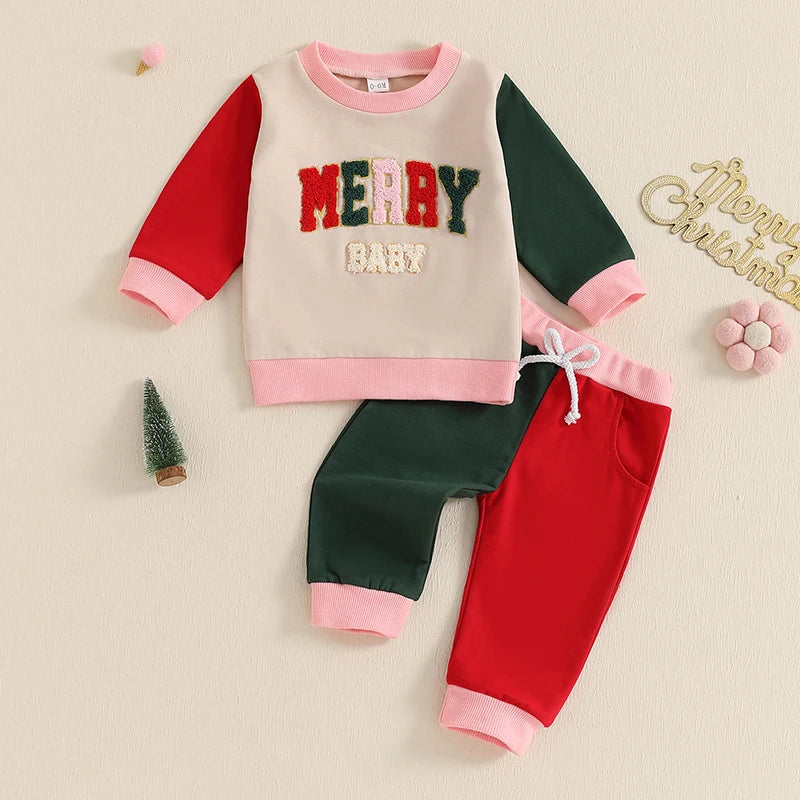 Girl Winter 2PCS Outfit Sets Cozy Knit Sweater Matching Leggings Sets with Cute Animal Embroidery