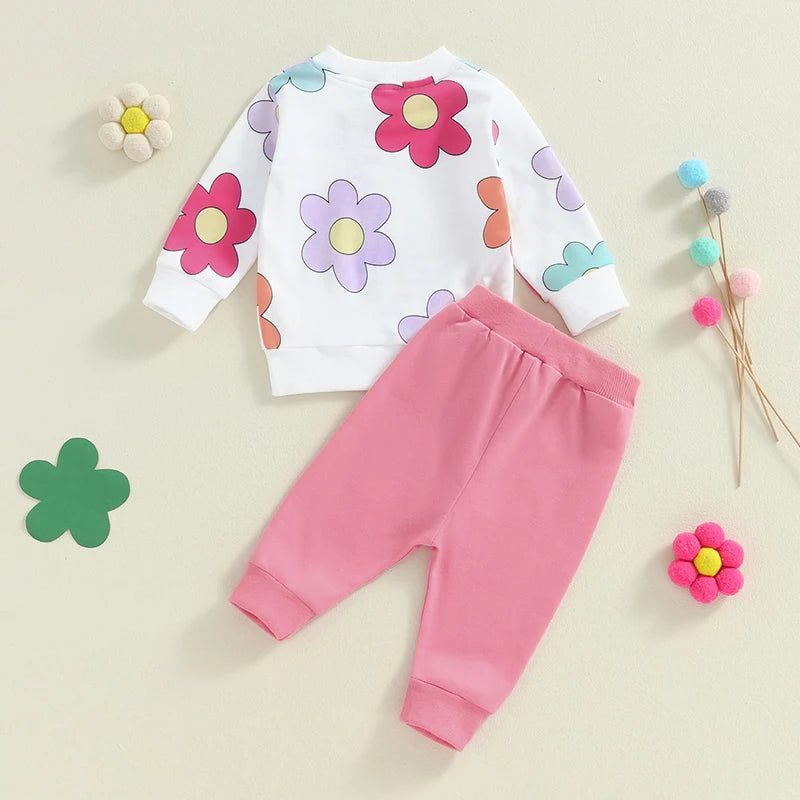 Toddler Girl Floral Print Set