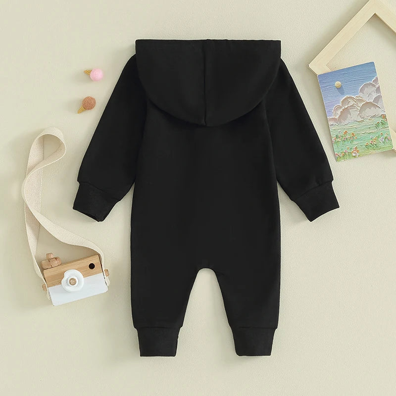 Baby Zipper Hooded Jumpsuit