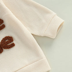 Toddler Waffle Letter Embroidery Set